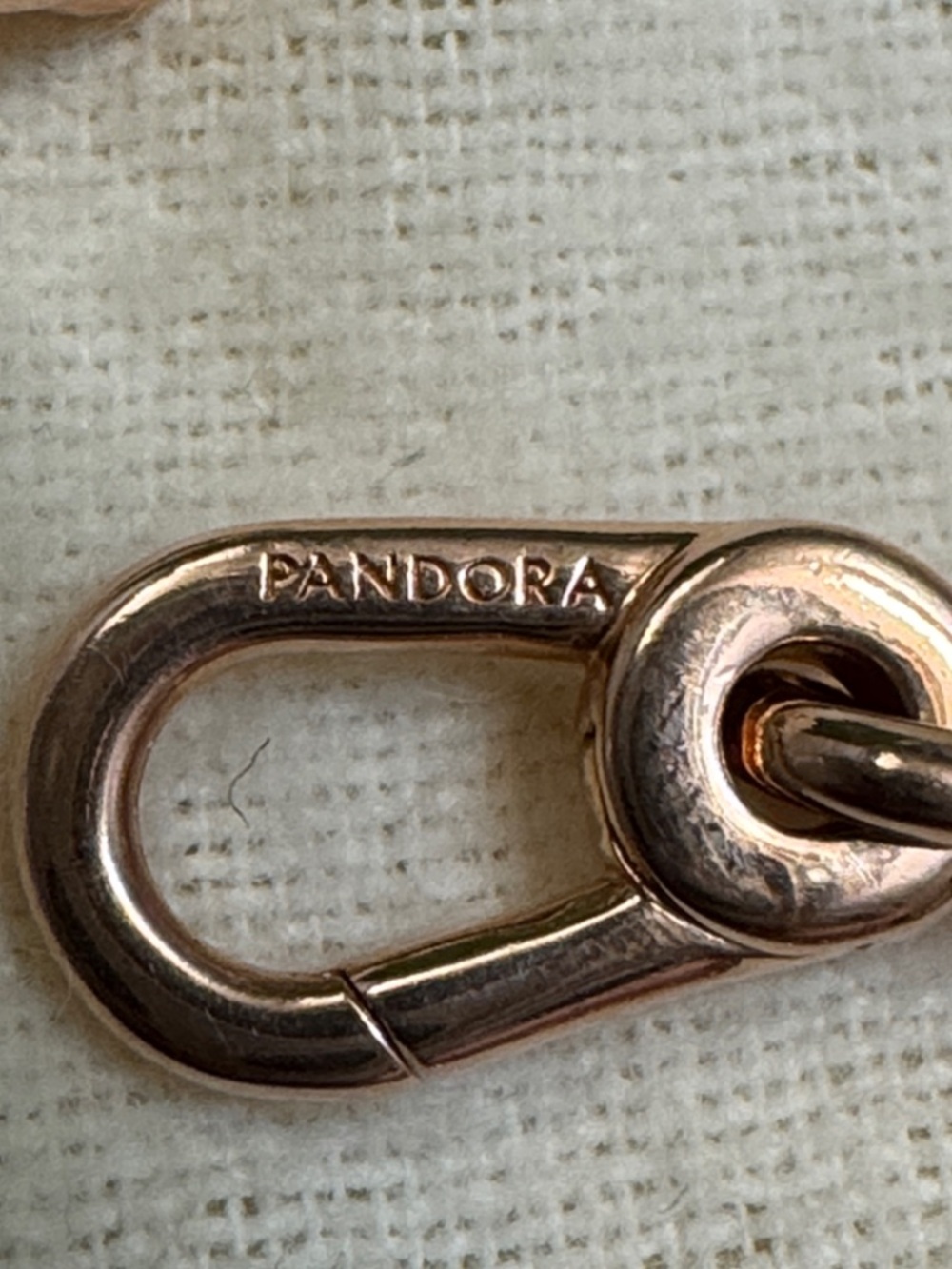 Pandora Rose Gold paperclip Bracelet - Picture 6 of 7